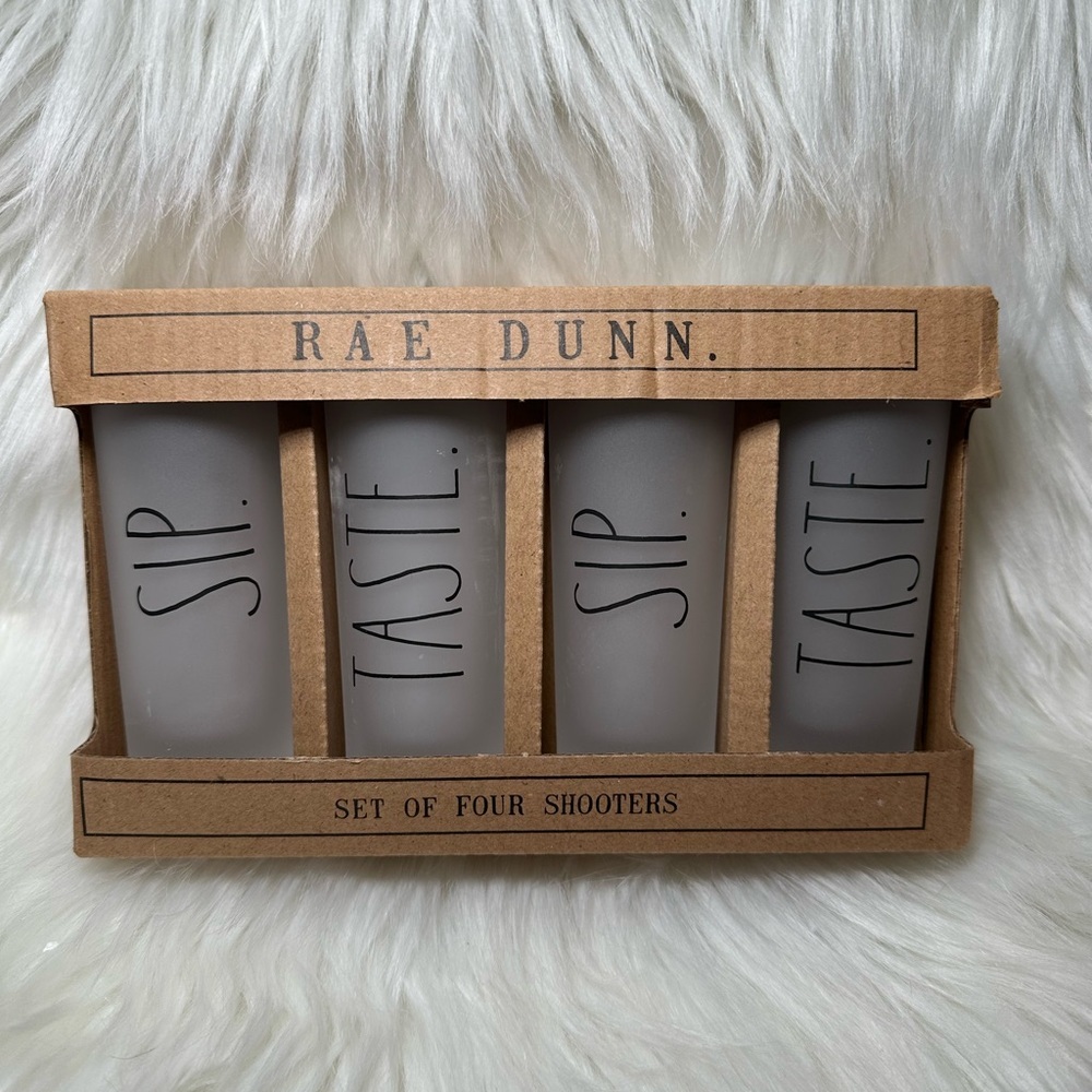 Rae Dunn Frosted Shooter Shot Glass Set of 4